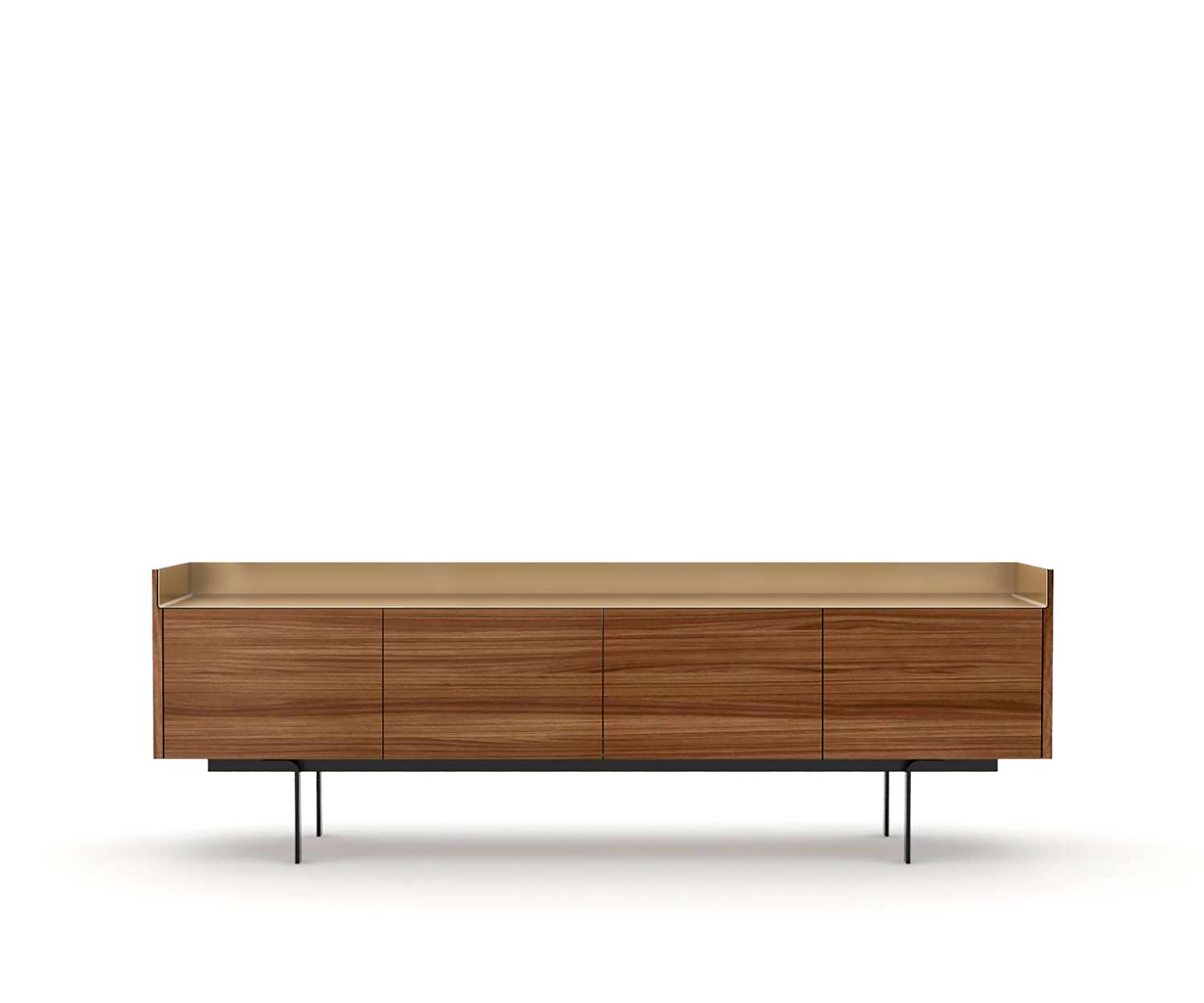 Punt Design dressoir Stockholm Super Mat eikenfineer met vier deuren