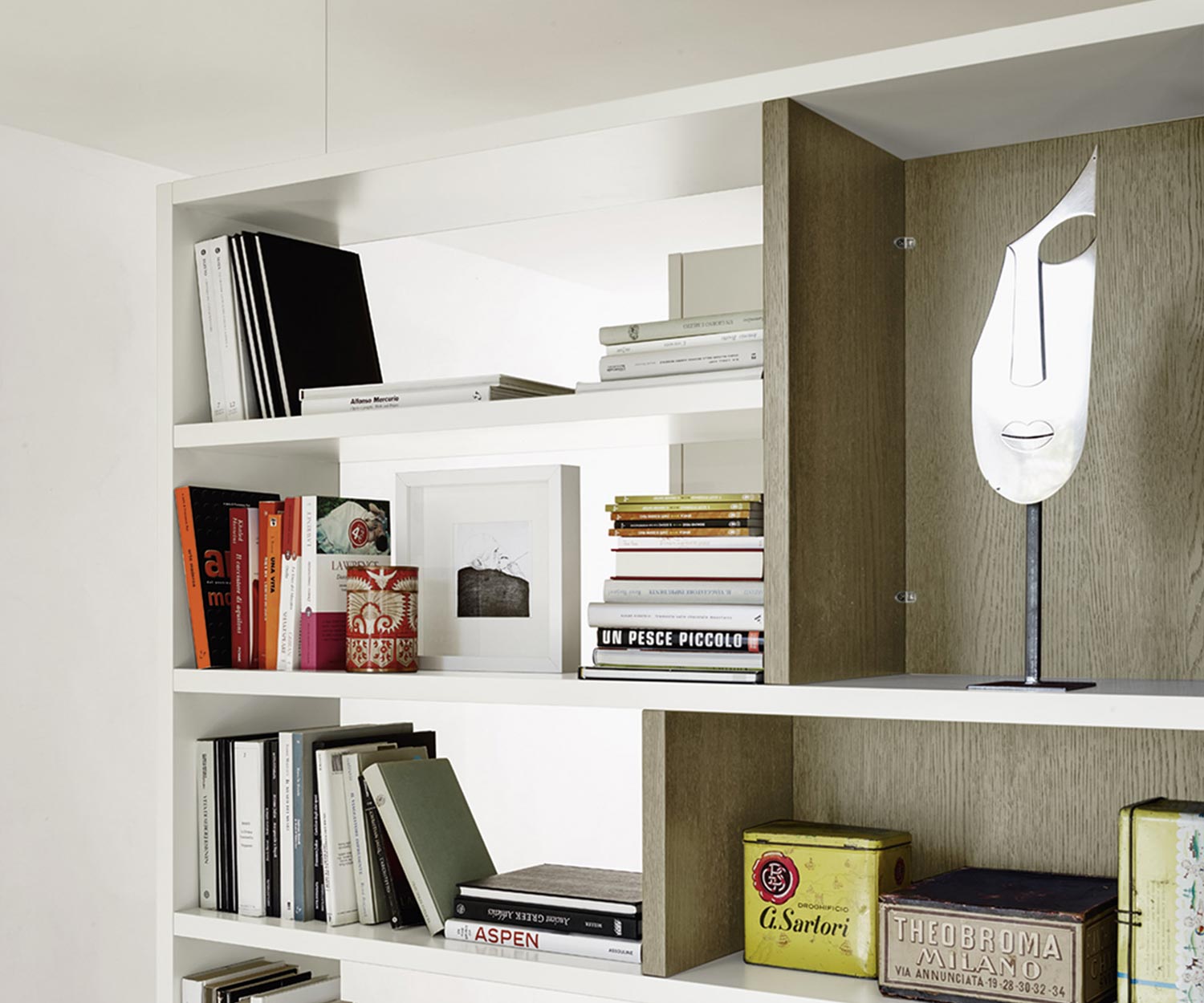 Exklusives Livitalia Design Raumteiler Bücherregal C87