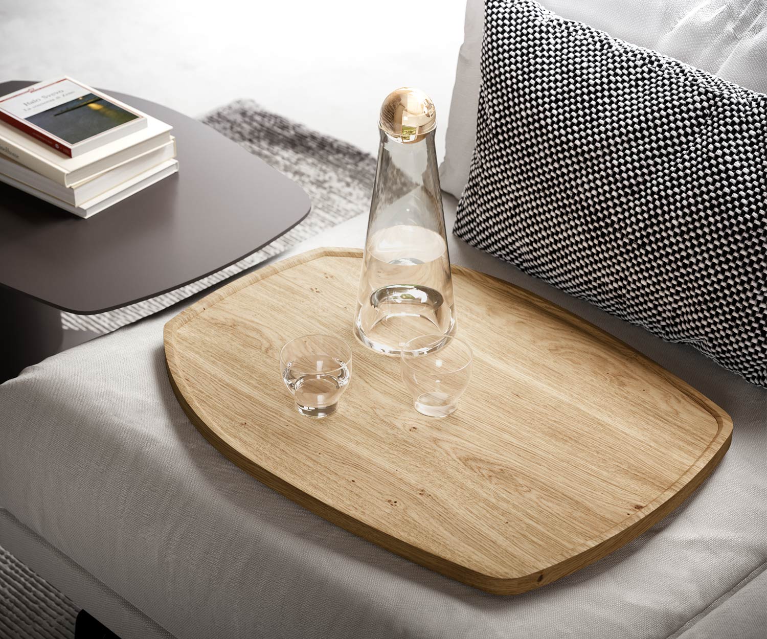 Table de nuit design d'appoint en métal