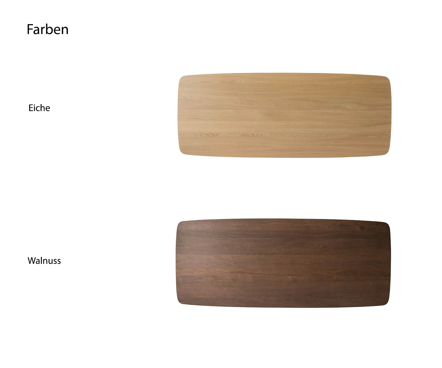 Conde House Kamuy Design dining table colours light oak walnut 