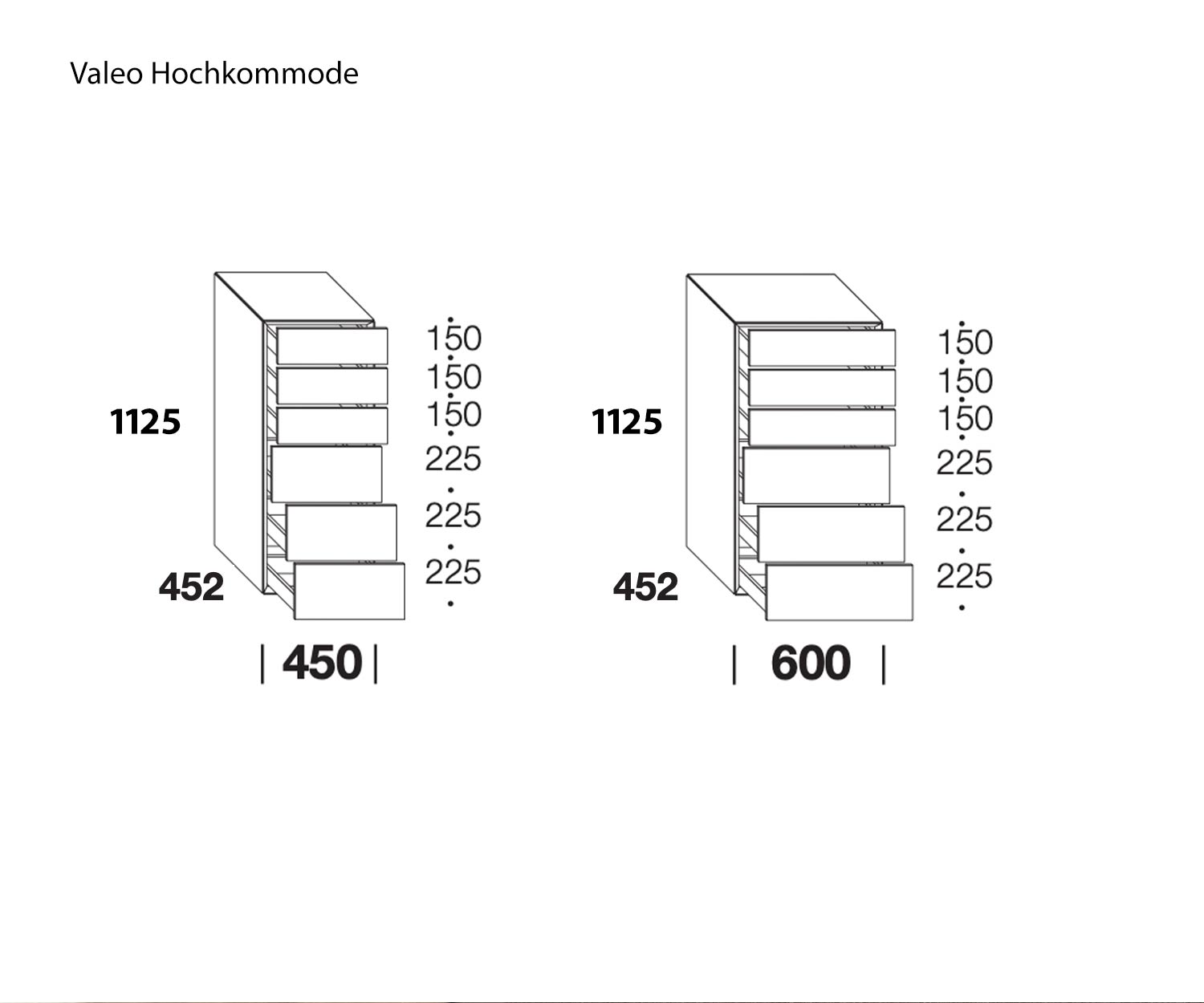Commode Valeo Livitalia Esquisse Dimensions Dimensions 