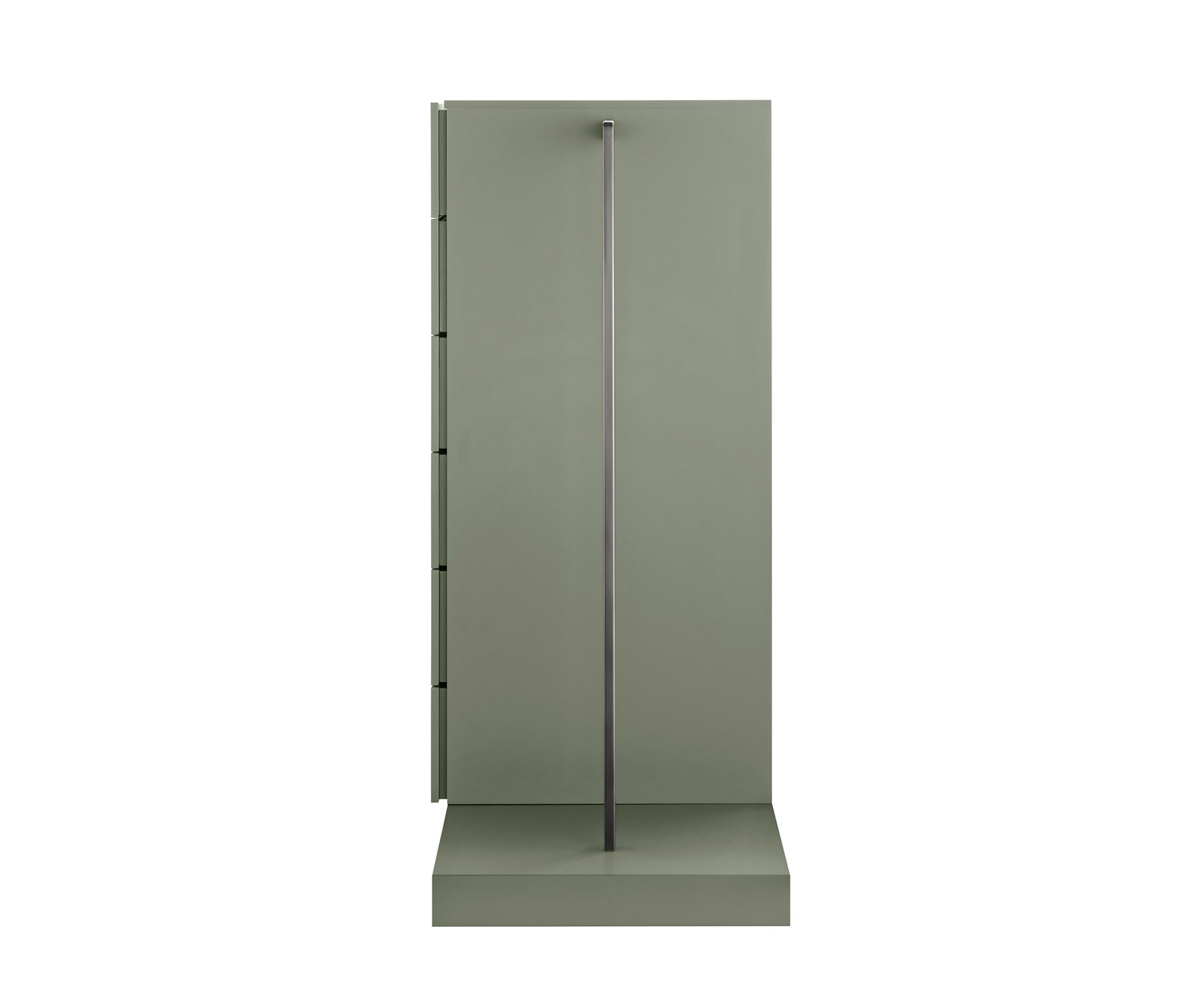 Novamobili Hochkommode Easy 6 mit Garderobe waldgrün matt