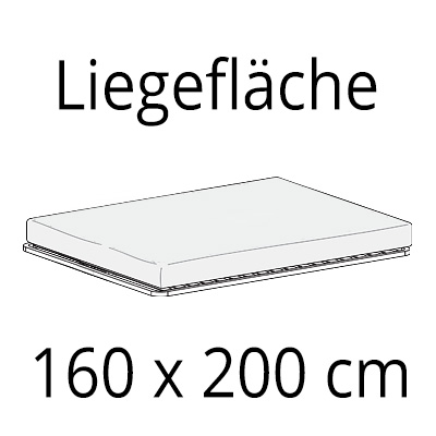 Surface de couchage 160 x 200 cm