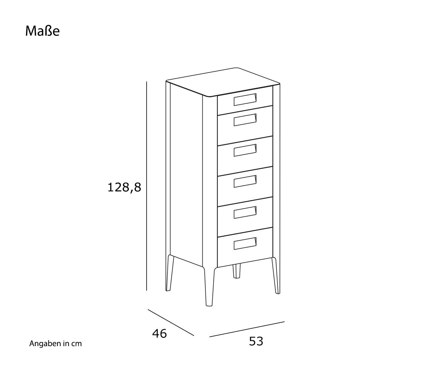Nocamobili Commode haute Giotto Esquisse Dimensions