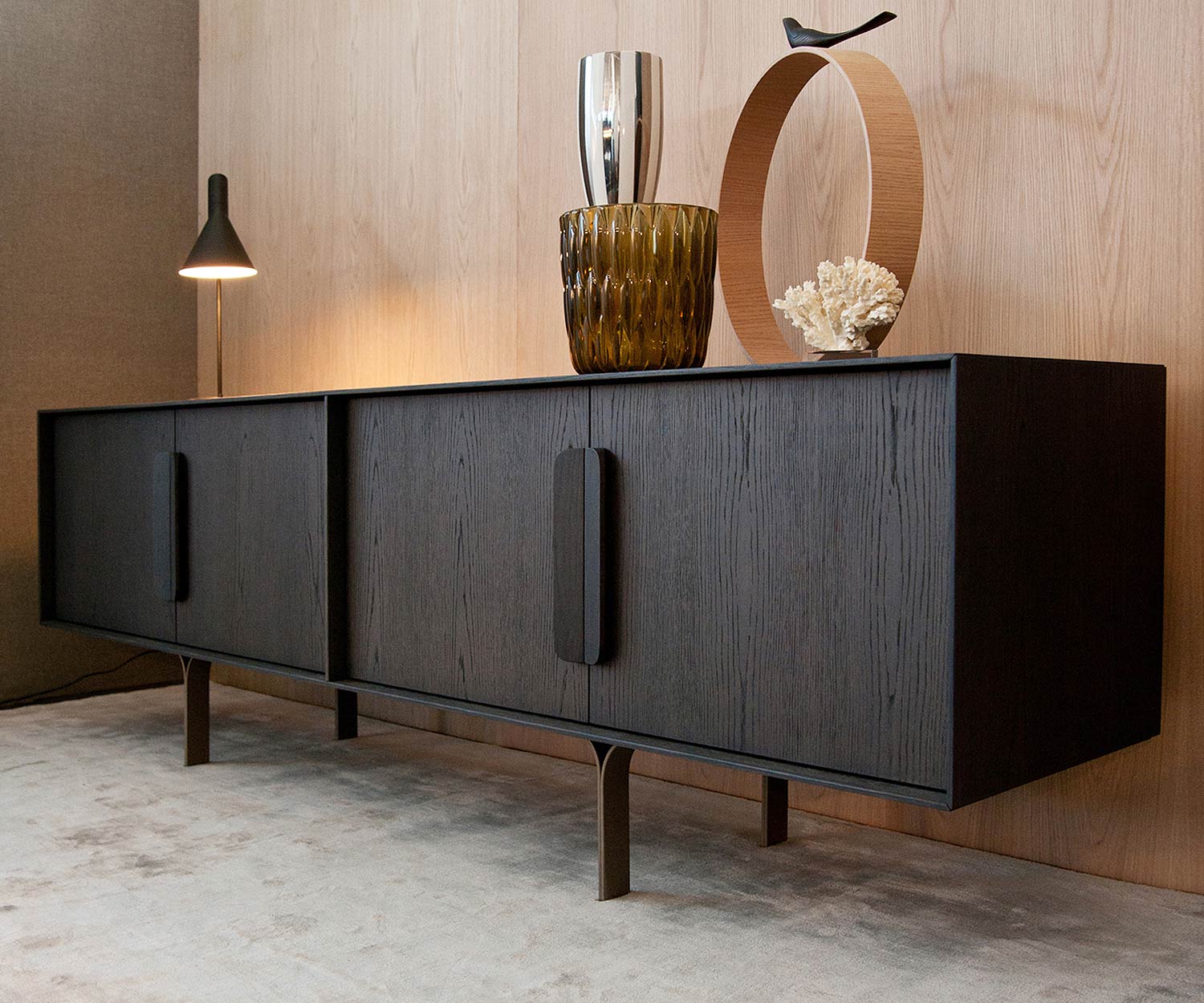 Exklusives al2 Mobius 003 DesignerWohnzimmer Sideboard Korpus furniert