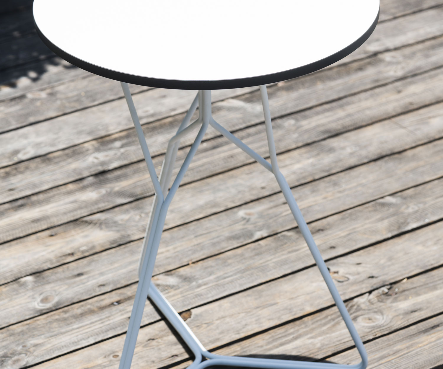 Oasiq Tables de jardin en acier inoxydable de la série Serac