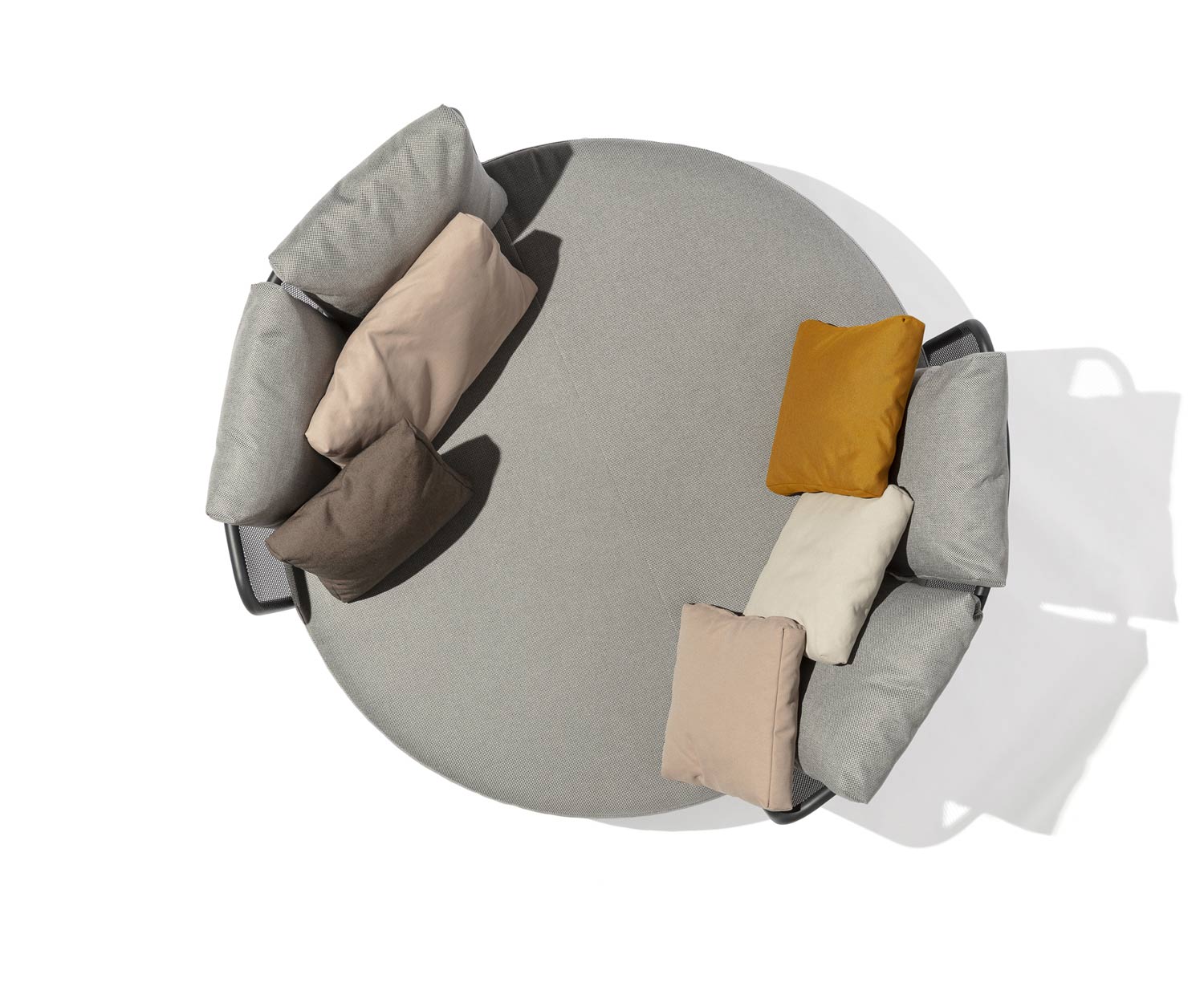 Baza Round Design Daybed de Todus accoudoirs réglables