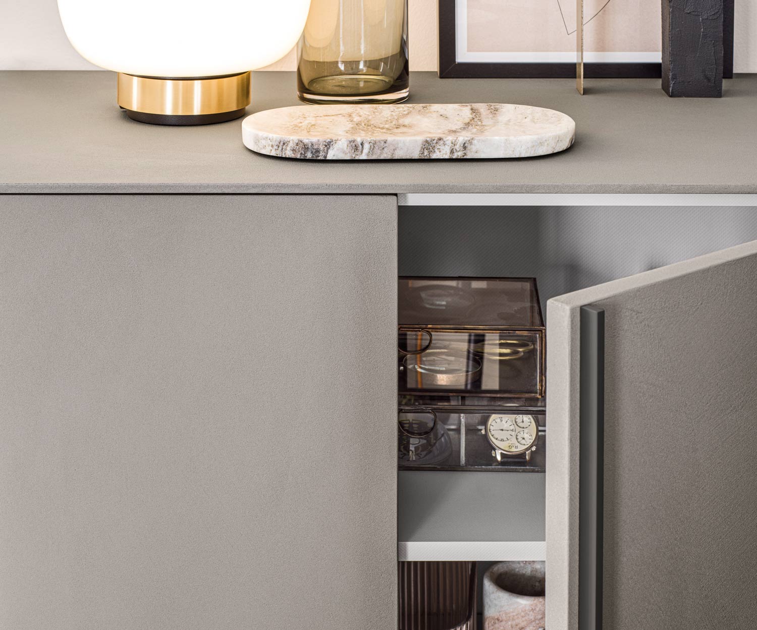 Exklusives Novamobili Design Highboard Cleo