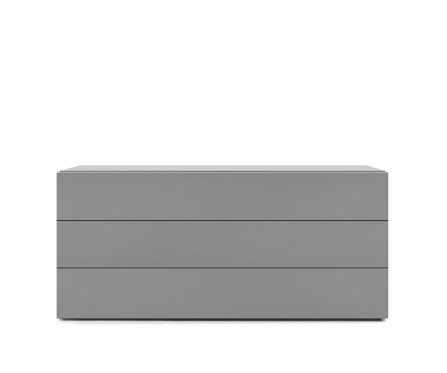 Novamobili Kommode Easy 3 Schubladen hellgrau matt