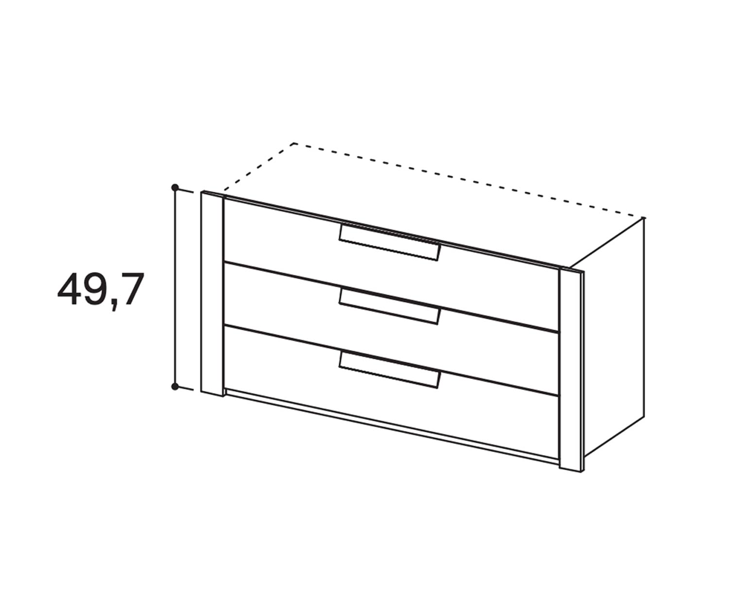 Novamobili Kleiderschrank Zubehör Armadi 3er Schubladen