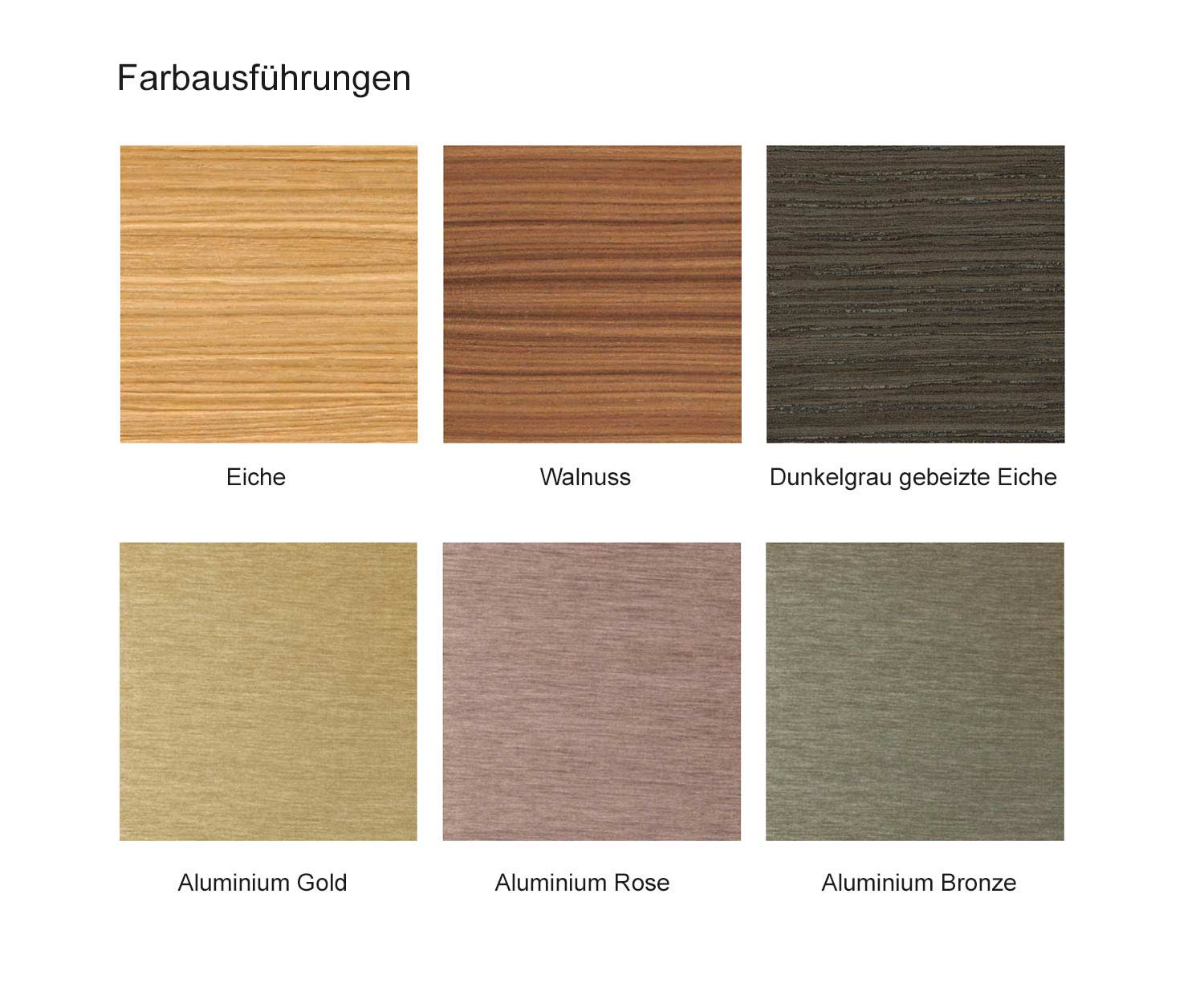 Design dressoir Houtsoorten en -kleuren Aluminium afwerking Aluminium goud