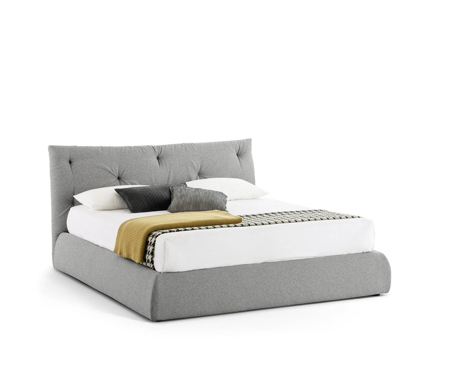 Exclusif Novamobili Design Lit rembourré Modo avec coffre de lit