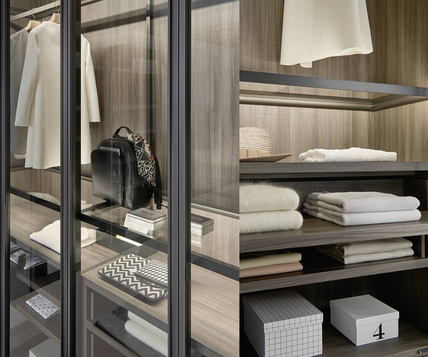Système de dressing haut de gamme Livitalia Bellavista Design 