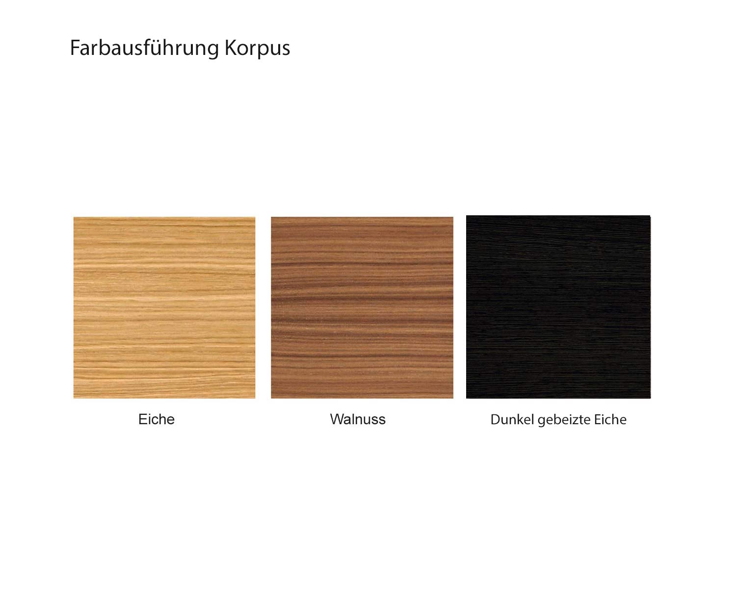 Formschönes Design Sideboard Ausführung der Holzfurniere Eiche Walnuss dunkel