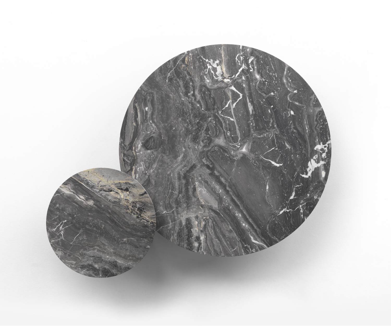 Aufsicht Marmor Tischplatte Arabescato Marmor Grau