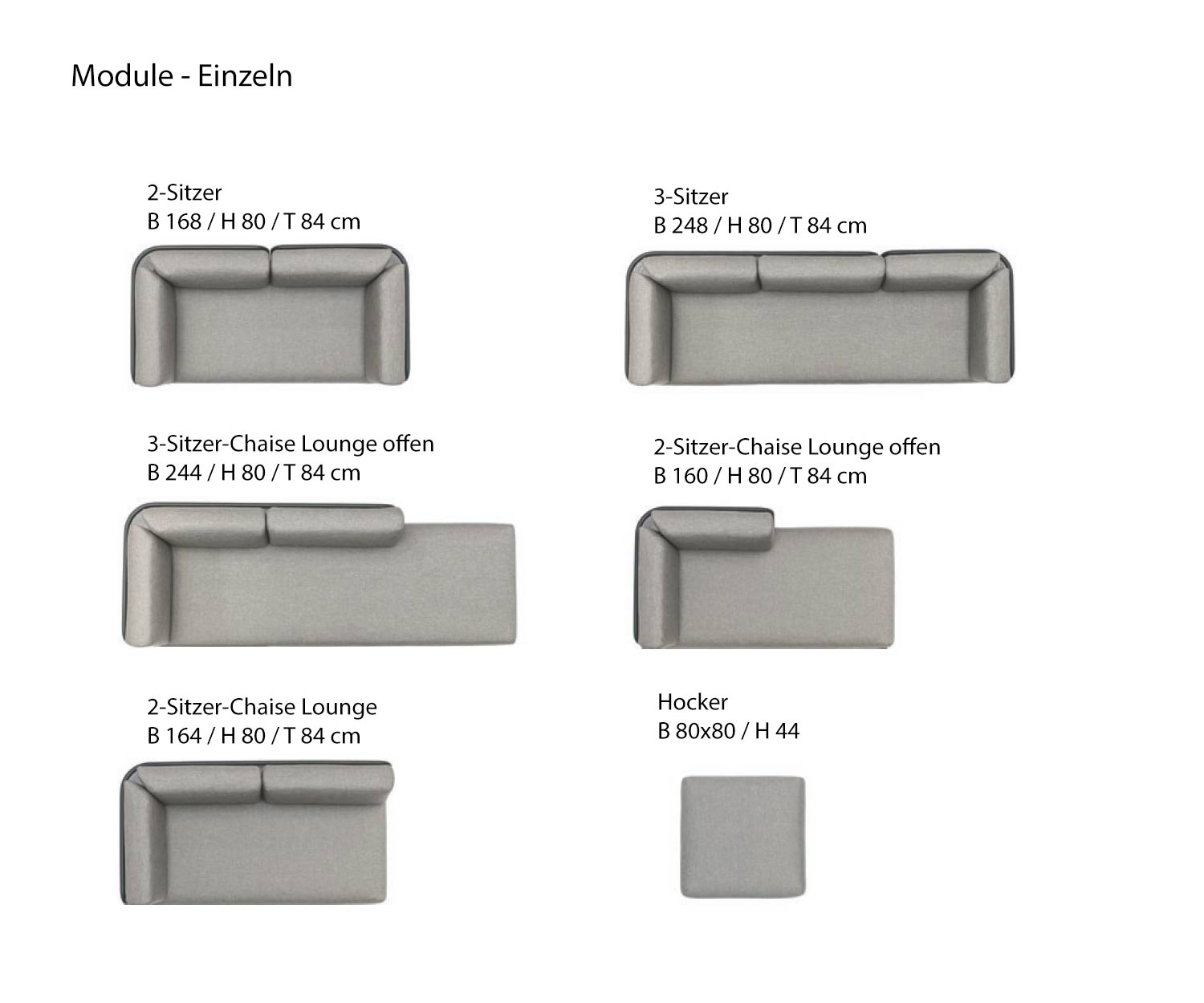 Todus Baza Canapé de jardin modules