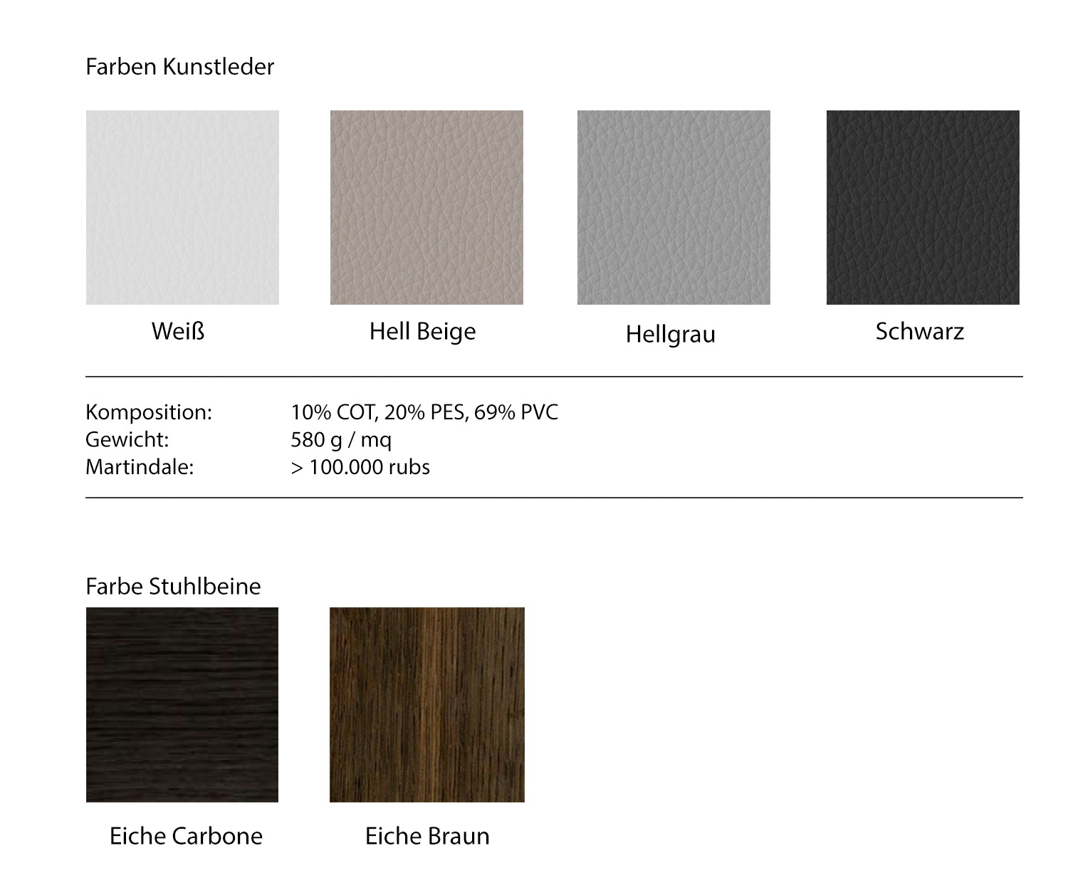 Livitalia Alice stoel Kleuren Kleurvarianten