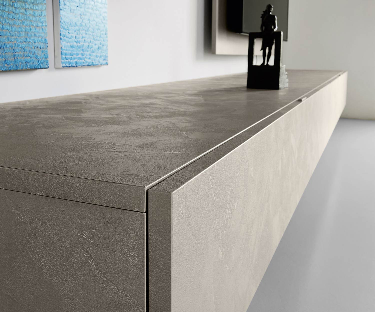 Exklusive Livitalia Design Wohnwand C39 mit TV Wandpaneel