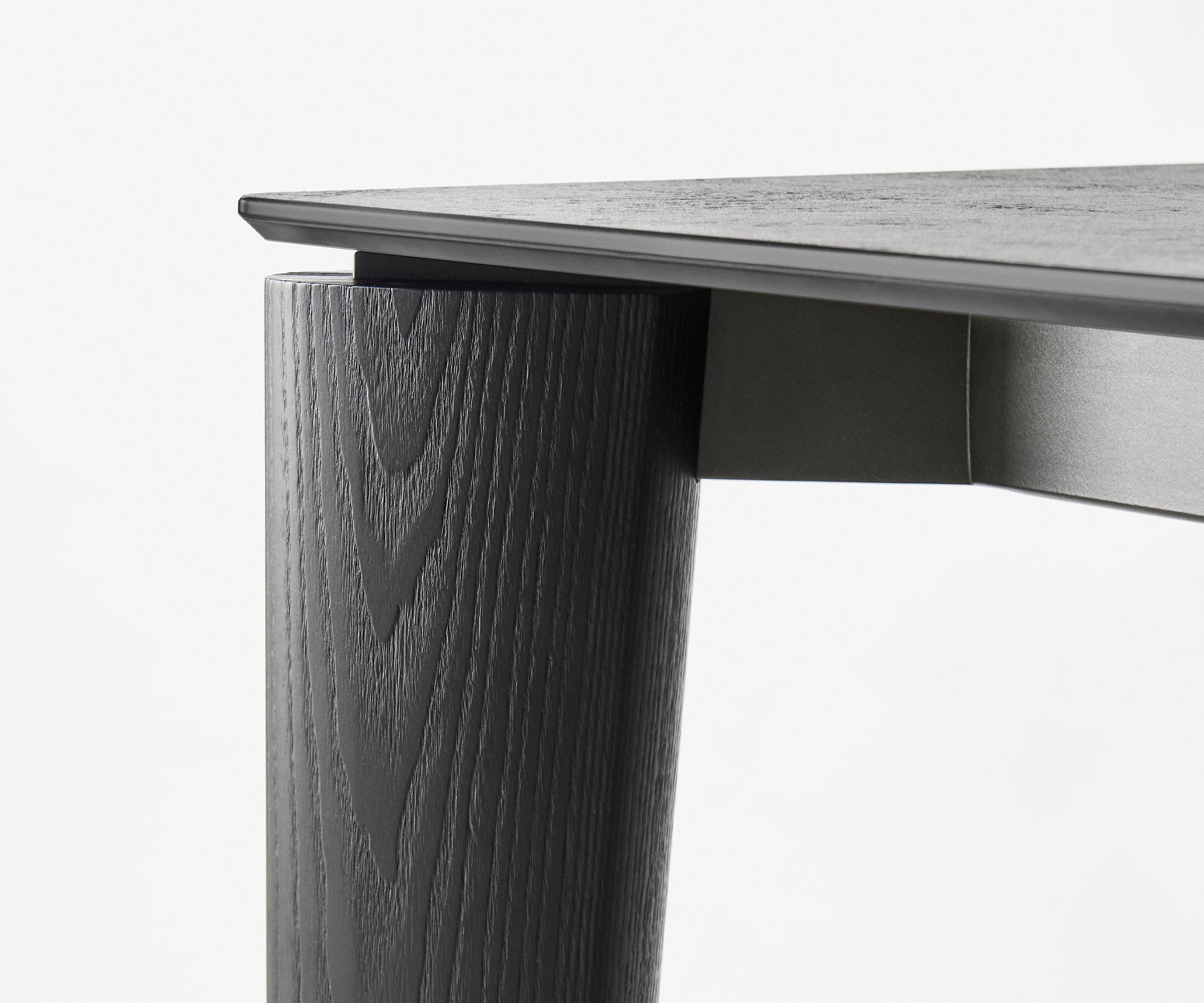 Exklusiver Livitalia Design Esstisch Desco ausziehbar Eiche Carbone Holz