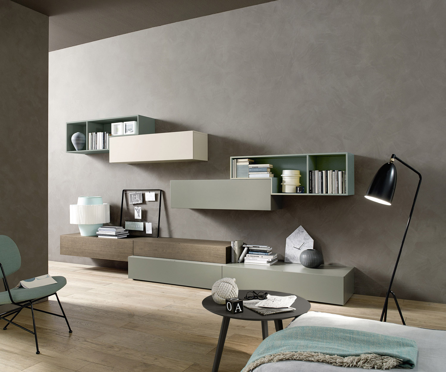 Exklusive Tetris Design Wohnwand C20 von Livitalia