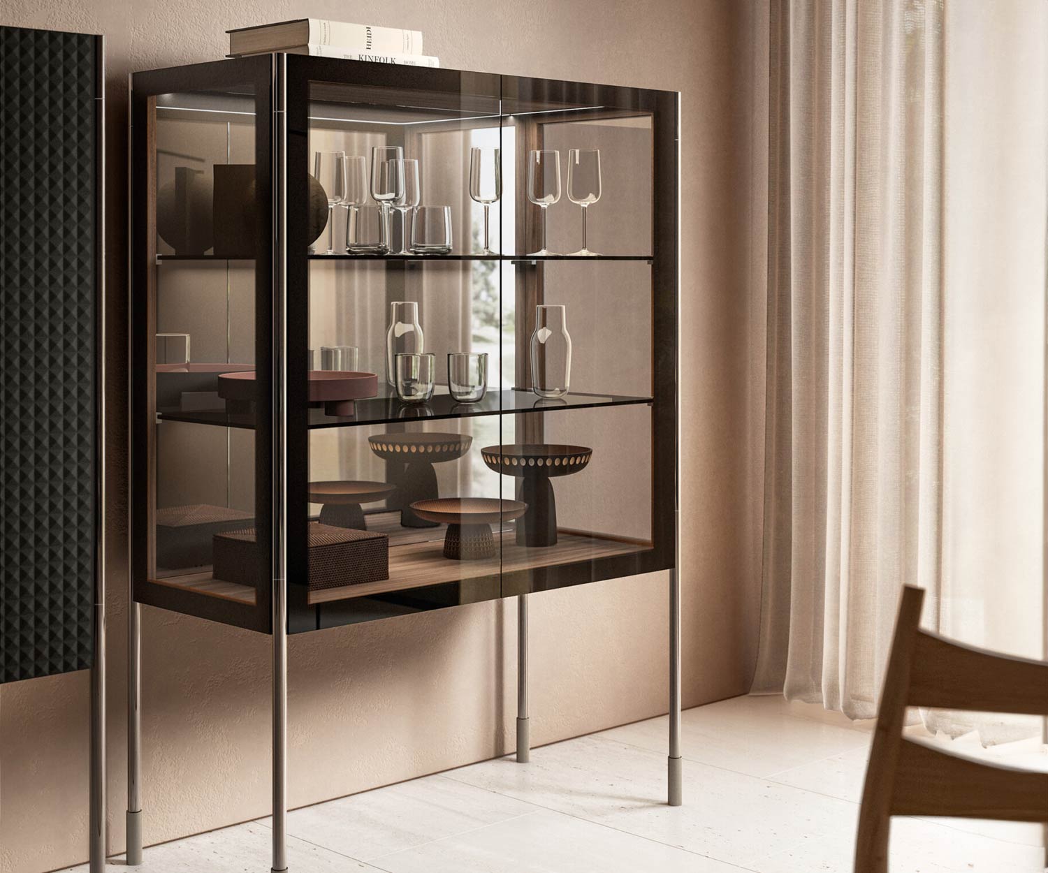 Capo d´Opera Spin Highboard/Glasvitrine