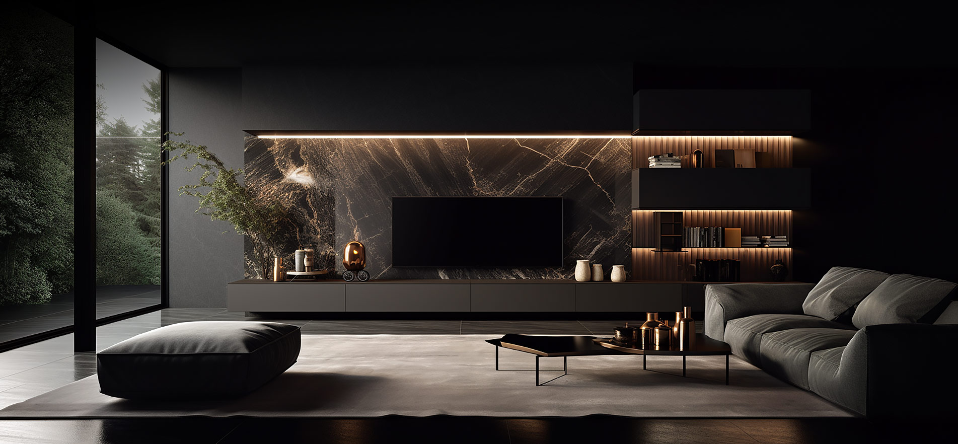 Luxus Design Wohnwaende