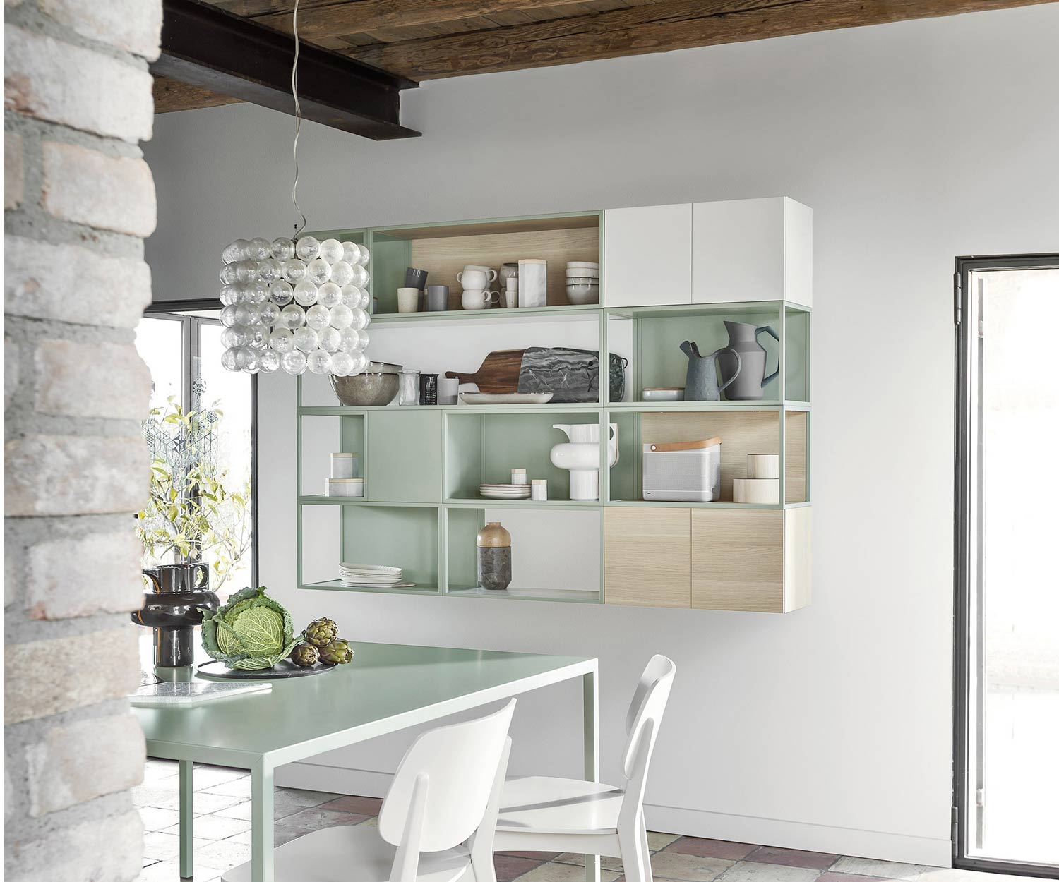 Novamobili Metall Design Wandregal Outline Grau   Dunkelgrau