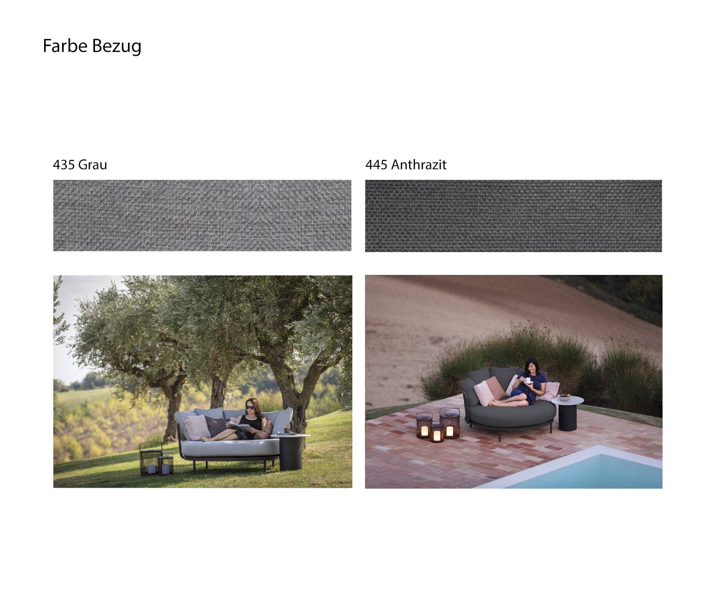 Todus Baza Round Couleur de revêtement Gris Gris clair Gris foncé Anthracite