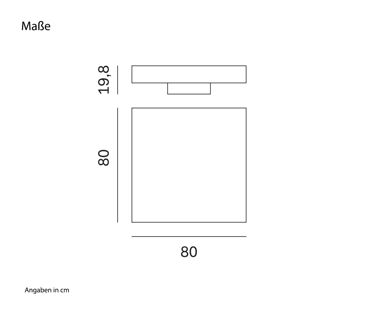 Novamobili Tavolino shadow sketch dimensioni dimensioni