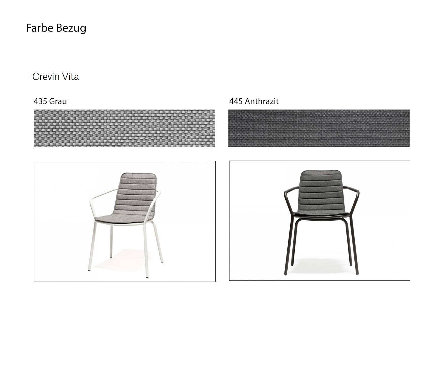 Todus Starling Design Chaise à accoudoirs Couleurs tissu optionnel Gris Anthracite