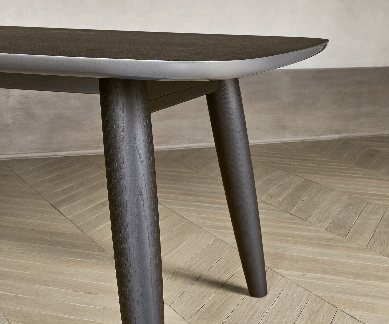 Exklusiver Livitalia Convivio Design Esstisch Keramik Platte Eschen Holz