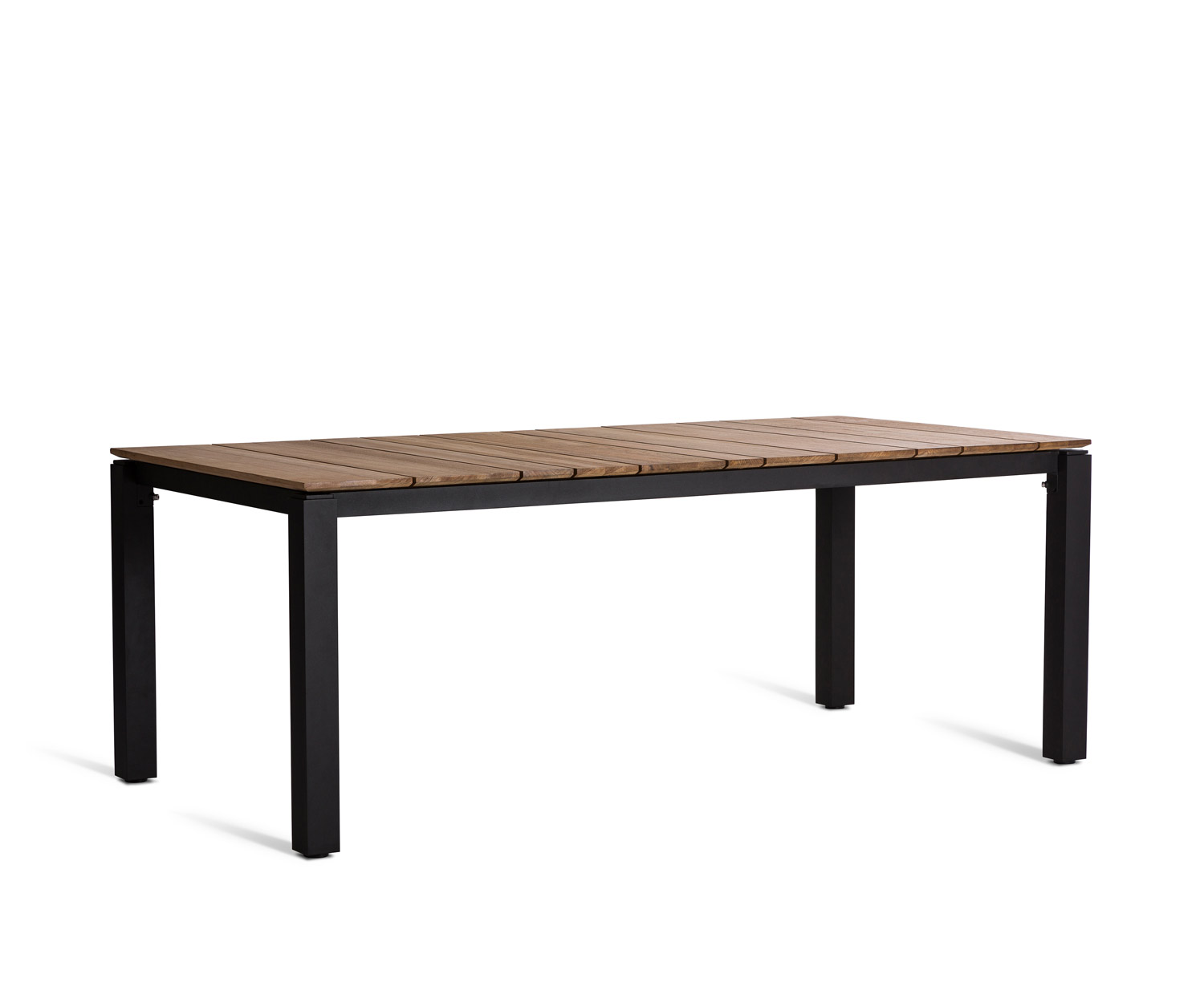 Esclusivo tavolo da giardino di design Oasiq Machar con piano in teak