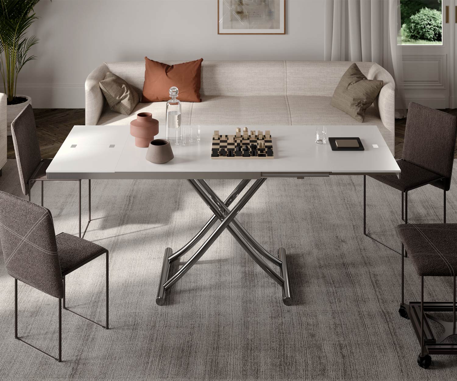 Design Couchtisch hoehenverstellbar