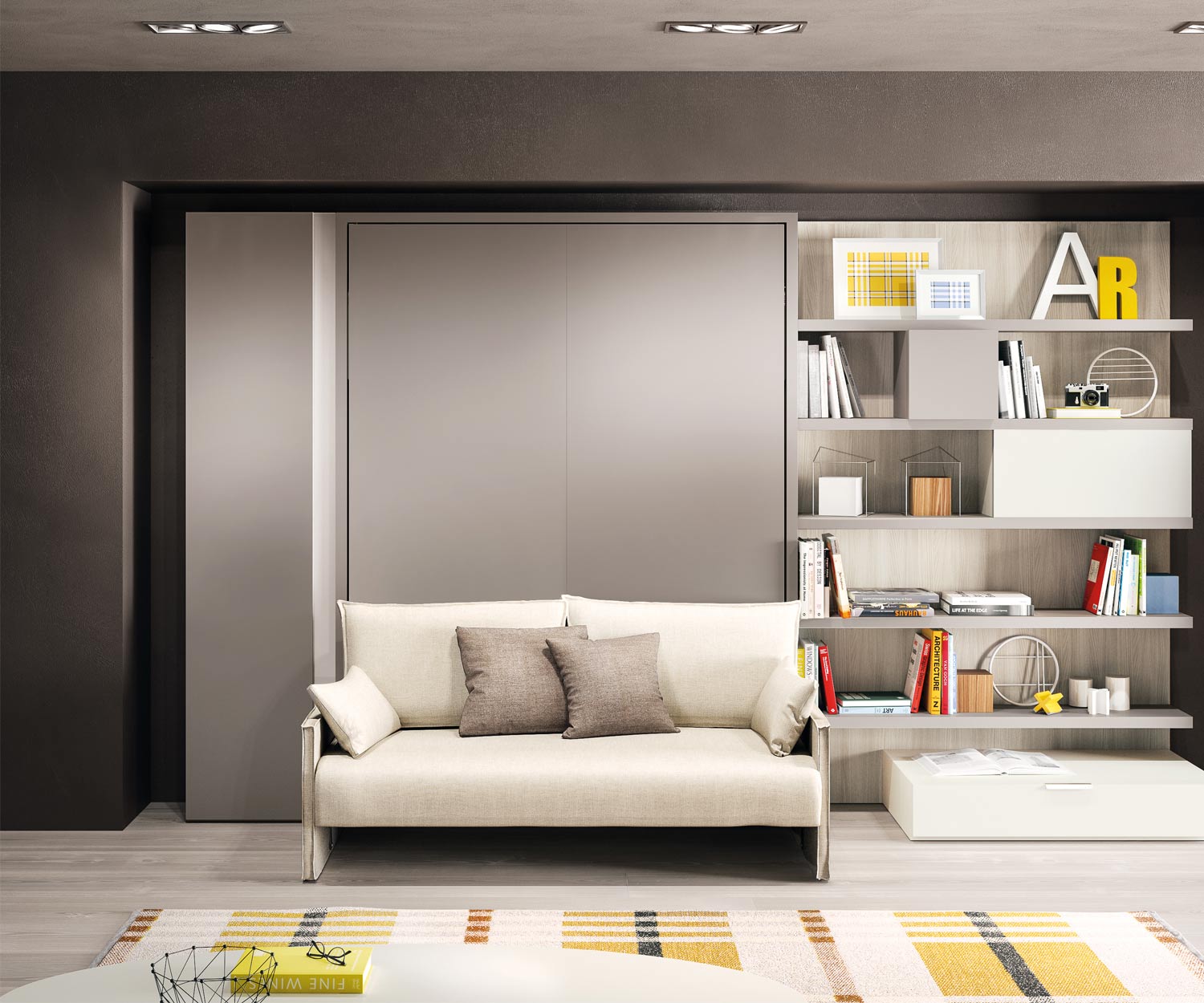 Clei Penelope 2 foldaway bed with design sofa