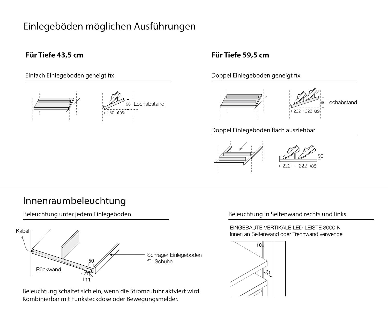 Design Schuhschrank Ausführung 
