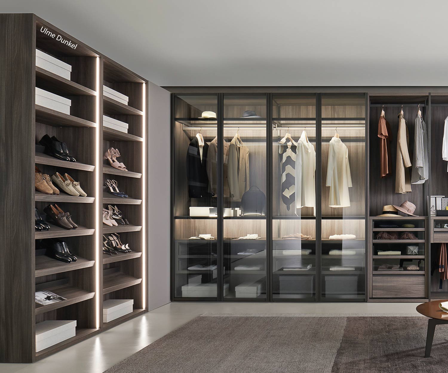 Moderner Livitalia Design Schuhschrank mit LED Beleuchtung