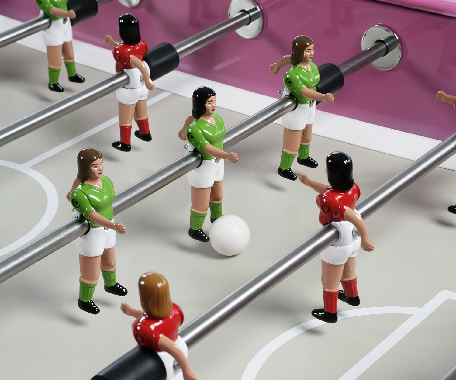 RS Barcelona Baby-foot RS#2 détail figures de joueurs 2 pieds