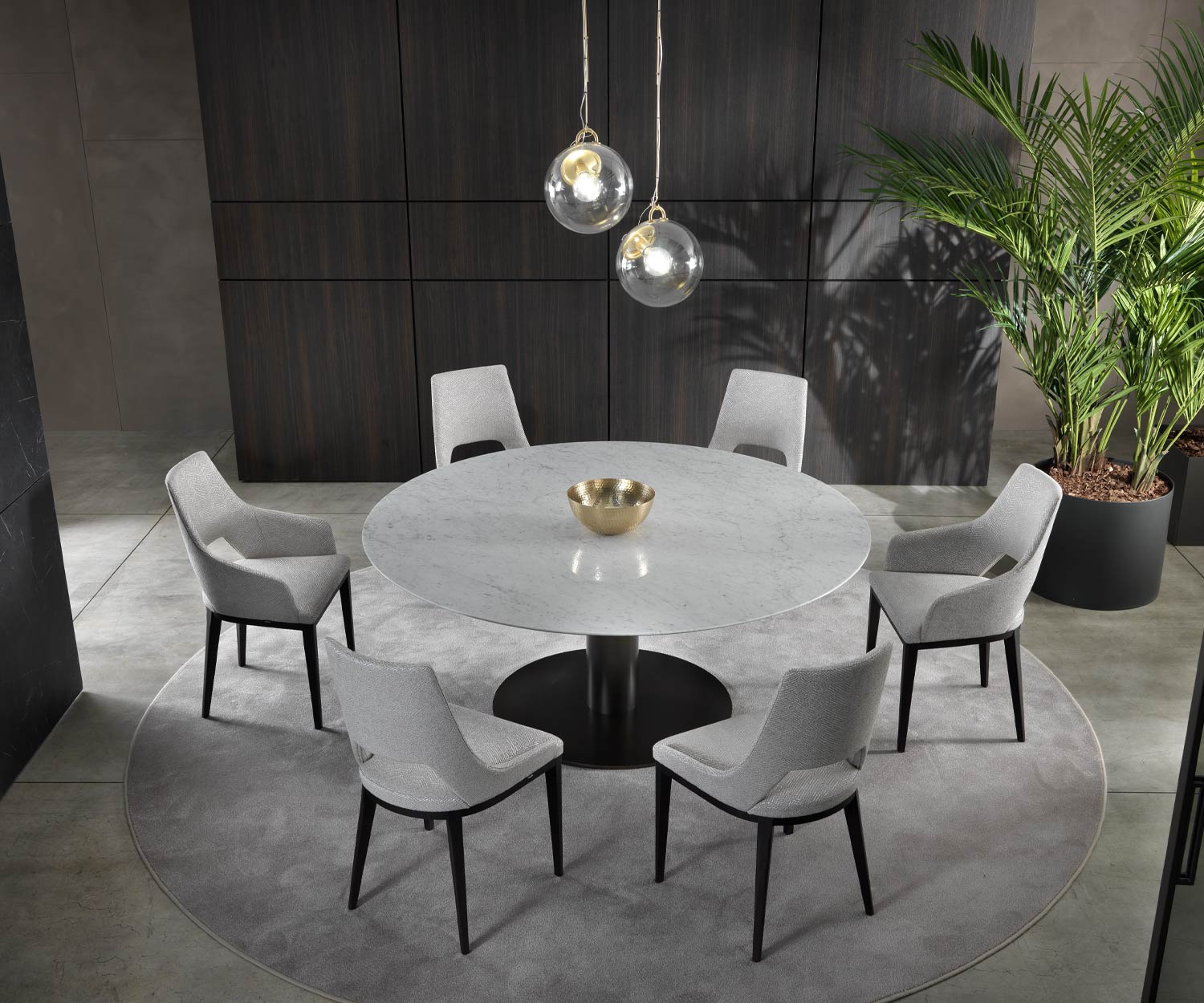 Hochwertiger Marelli Designer Esstisch Break mit Metallgestell