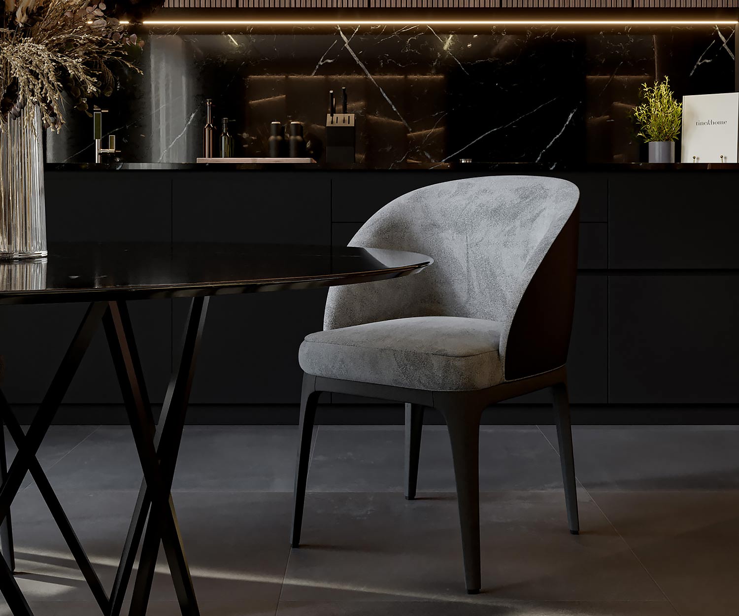 Design Samt Stuhl Marelli Paris