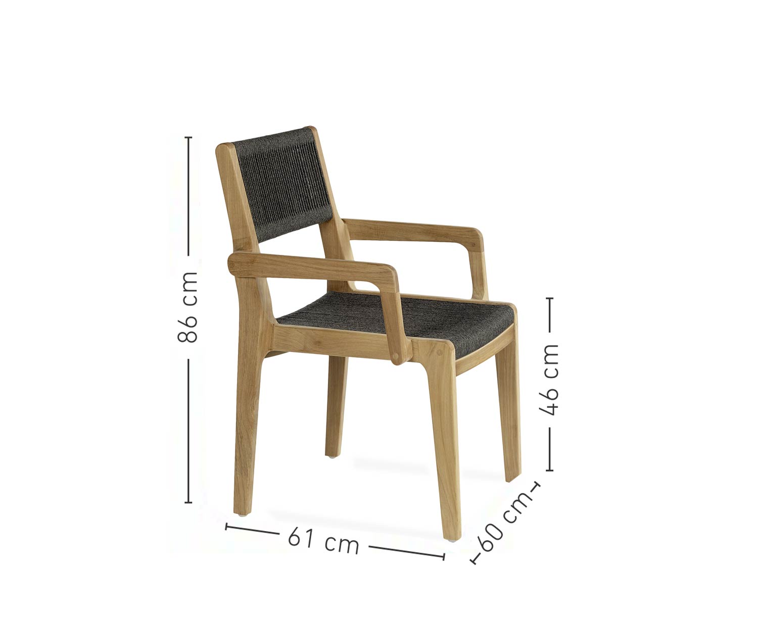 Oasiq Skagen Design Armlehnenstuhl Maße Größen Größenangaben
