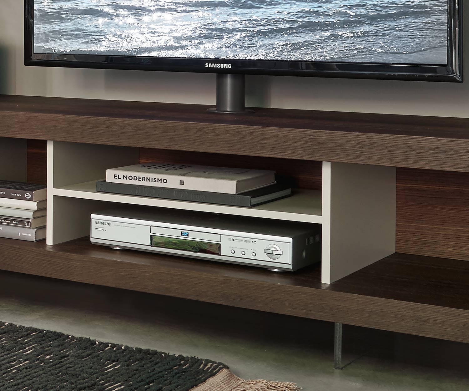 Exklusives Offenes Livitalia Design Design Lowboard Open mit TV Halterung