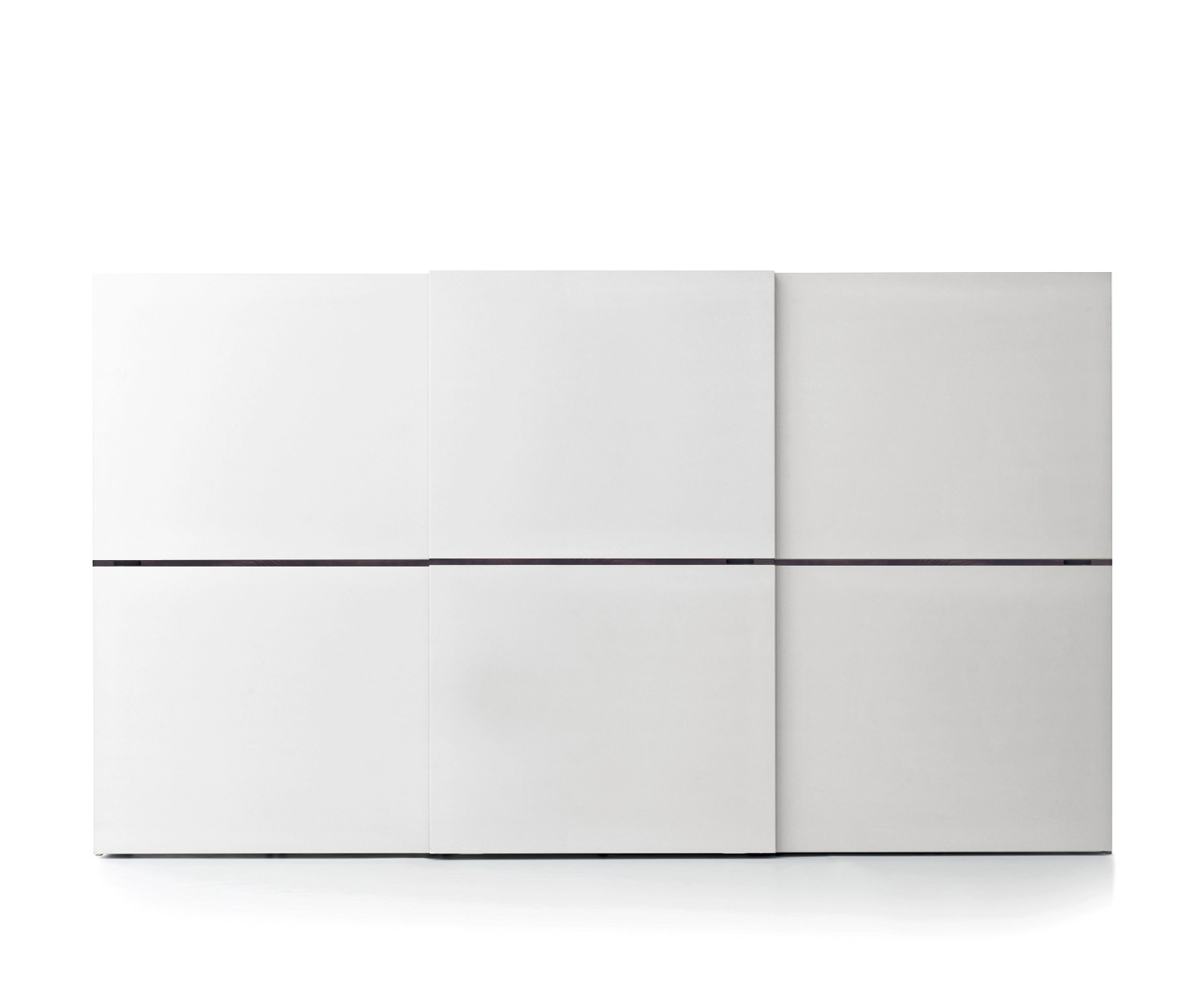 Novamobili Kleiderschrank Middle Weiß Matt mit Miele Griff 4m