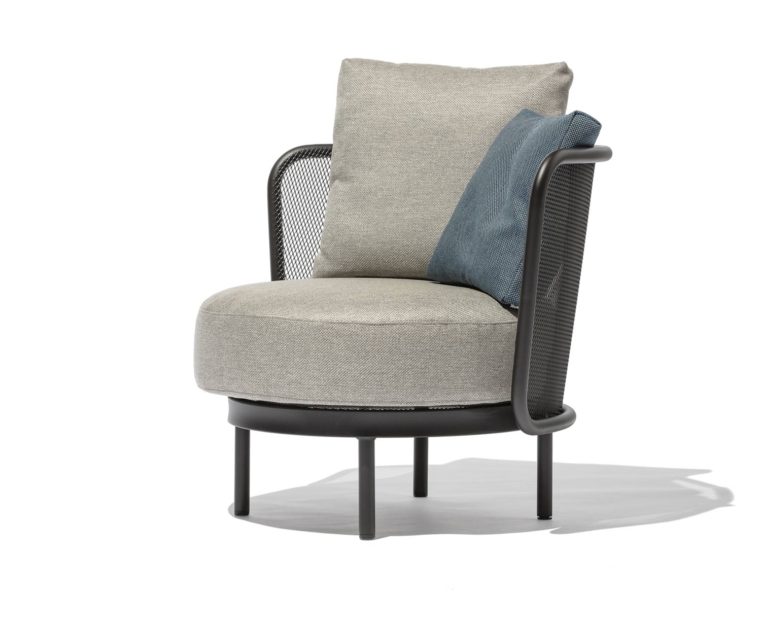 Moderne Todus Baza Round Fauteuil de jardin design avec coussin