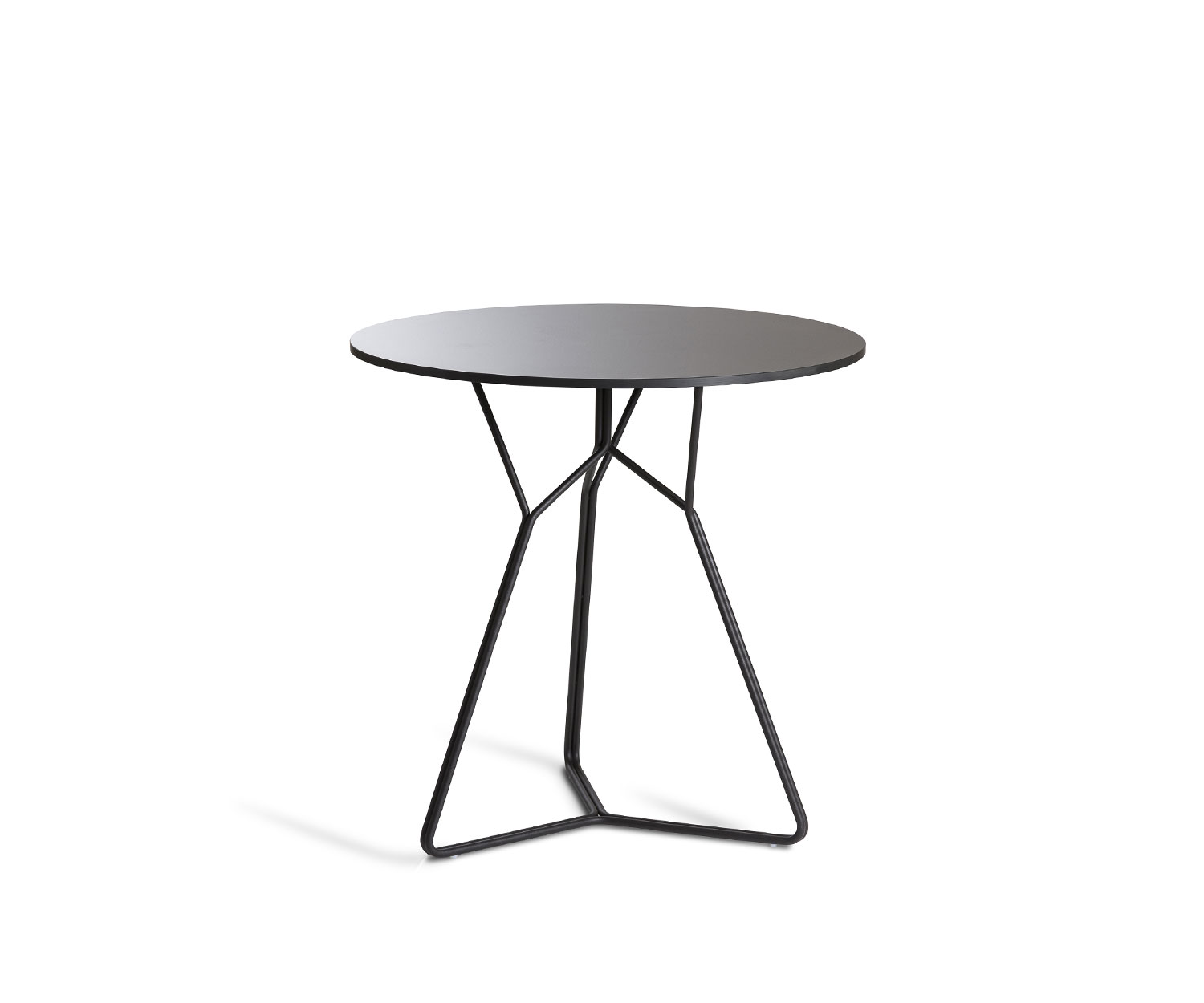 Table de jardin design exclusive Oasiq en acier inoxydable de la série Serac en anthracite