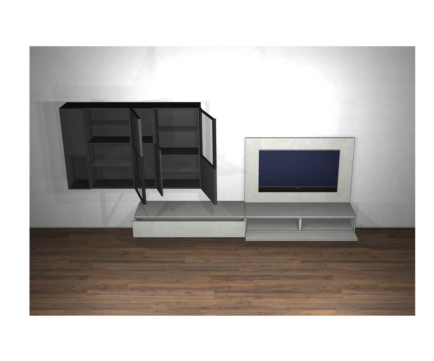Livitalia Design hangelement C39 open deuren en open elementen