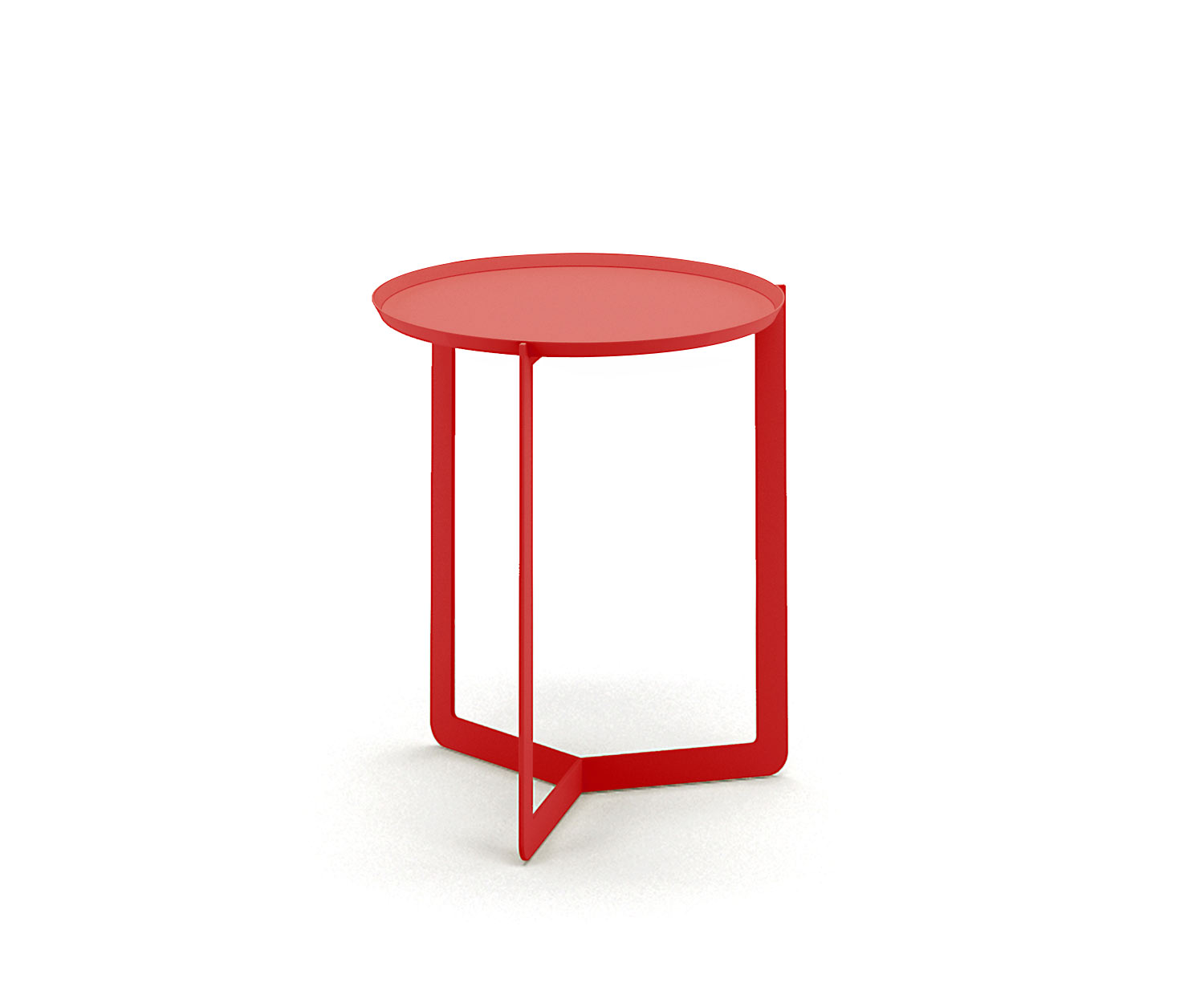 Modern MEME Round 1 design side table made of metal Ø40 x H46 