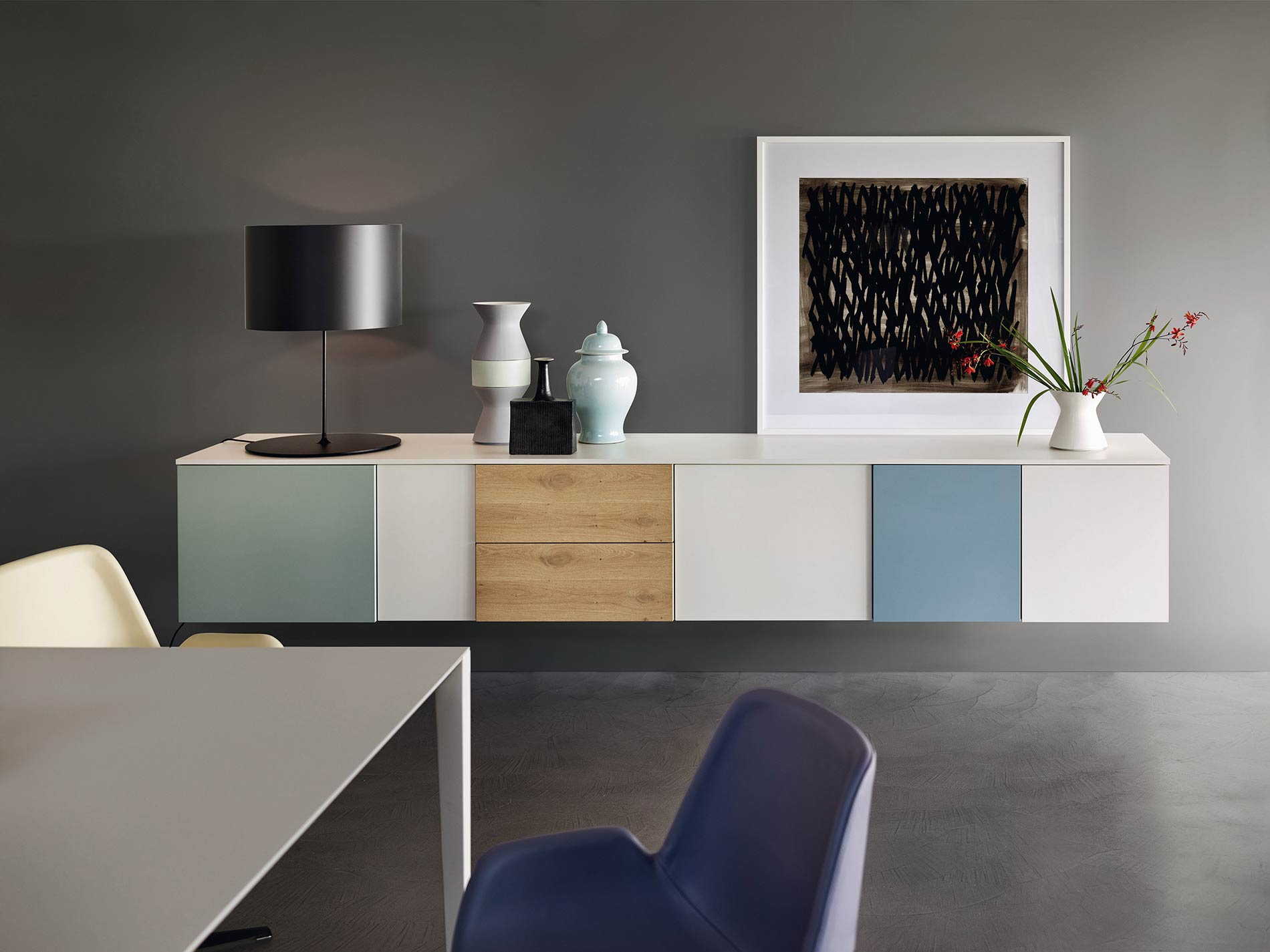 schwebendes Wand Sideboard