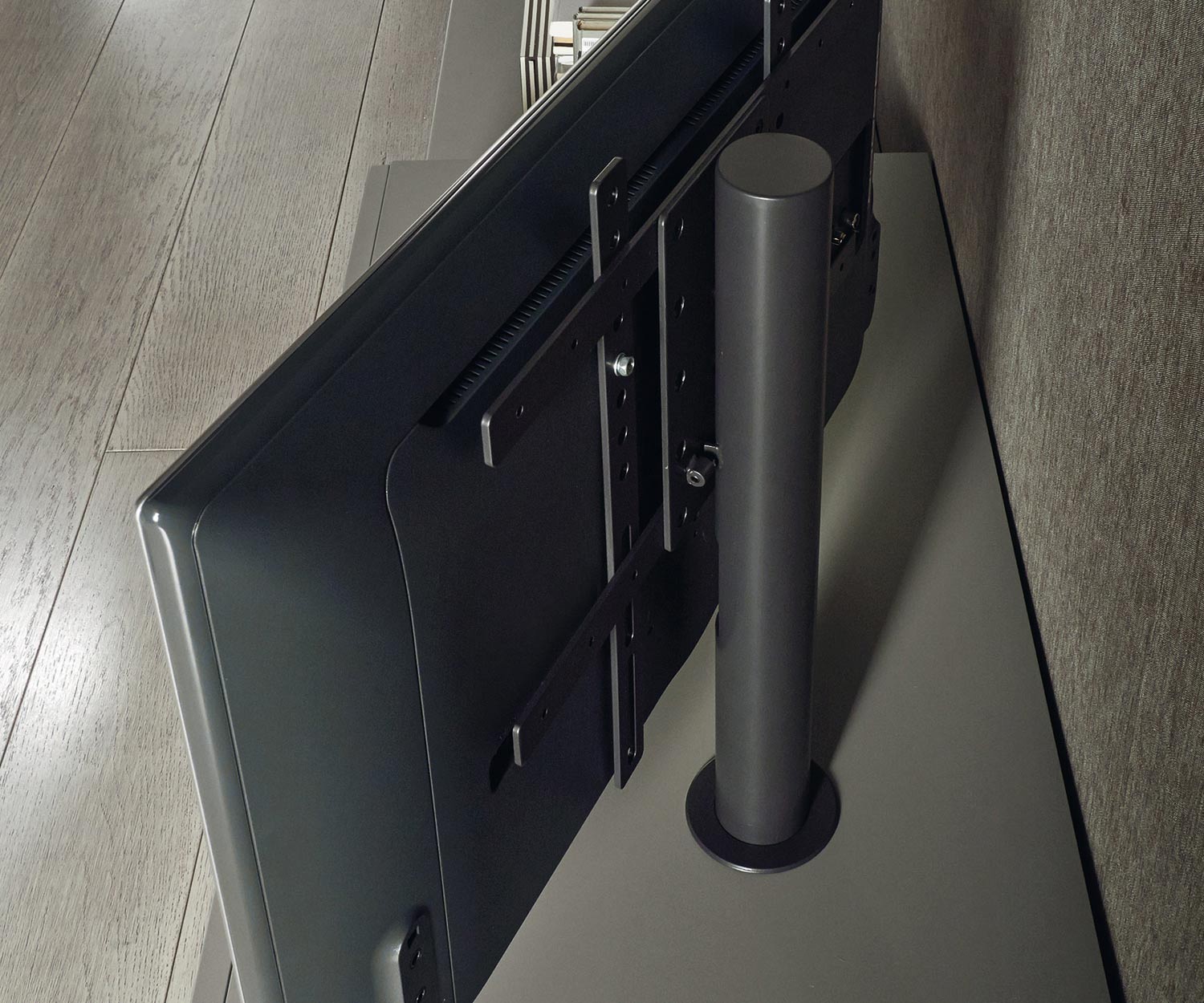 Livitalia Vesa Design Design Lowboard Konfigurator TV Halterung Säule VESA drehbar