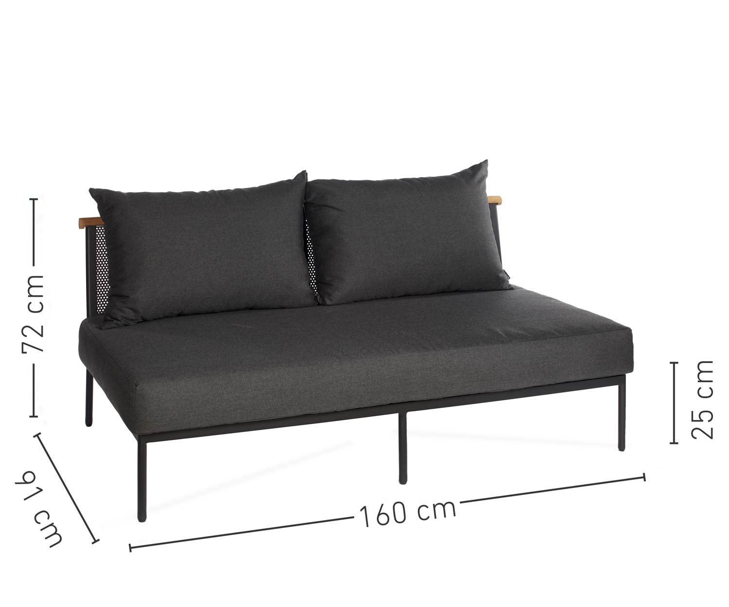 Canapé central de la collection Oasiq Riad Sofa