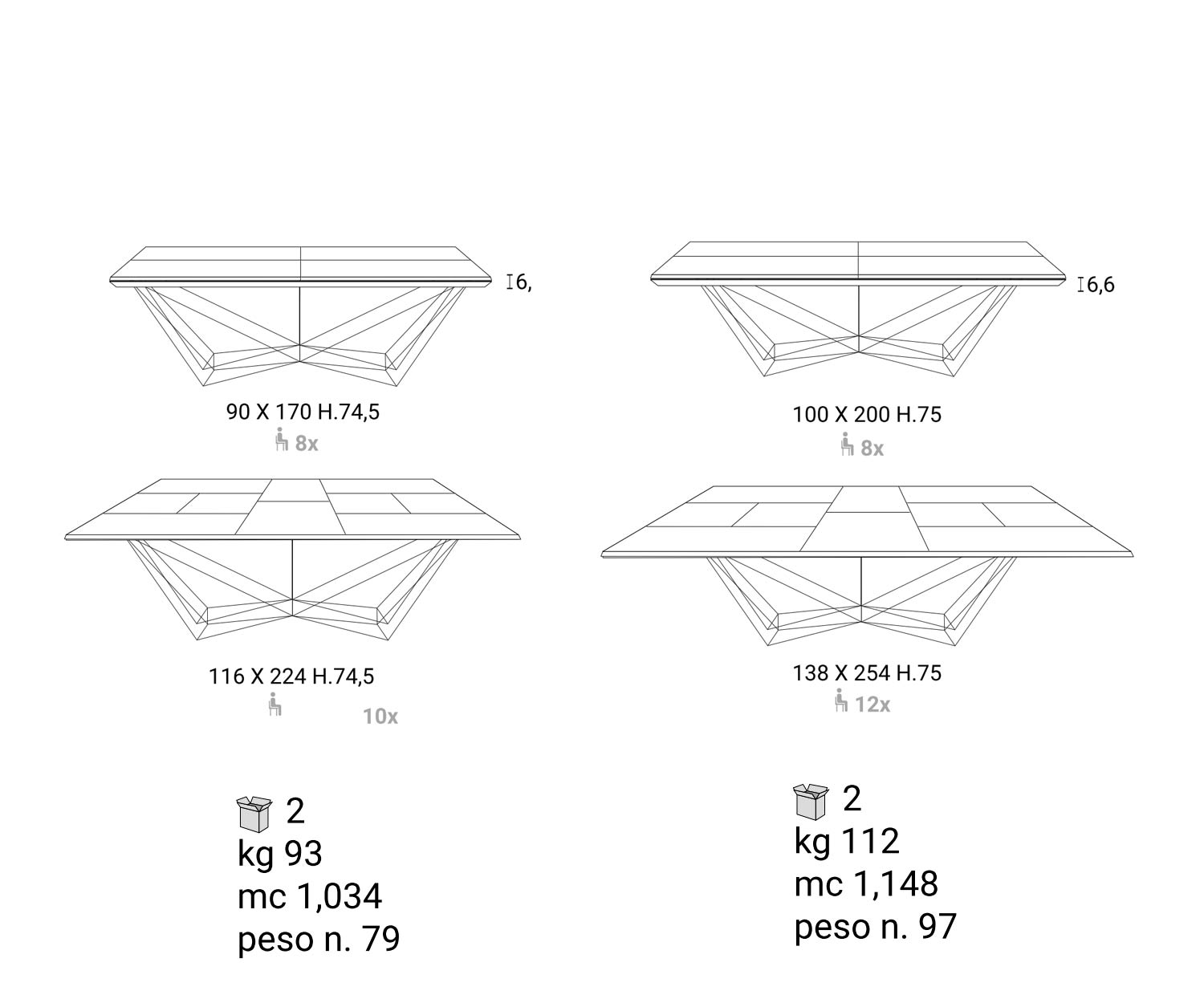 Design Esstisch Detail Maße Bauplan Skizze Größe Größenangabe
